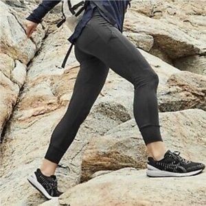 Athleta Essex Hybrid Jogger Tights Black Xsmall